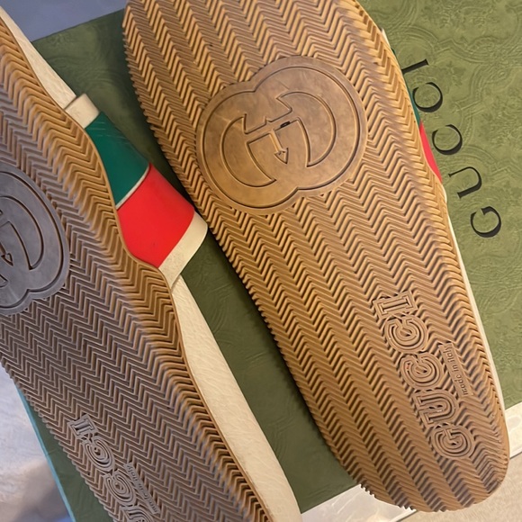 Men’s GUCCI Interlocking G Slides Sandals - Size 10 - 100% Authentic - Picture 4 of 7